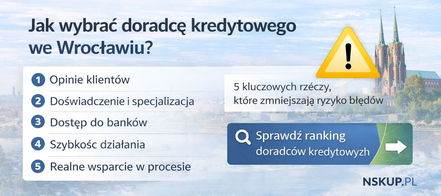 Jak wybrać doradcę kredytowego we Wrocławiu